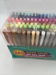 Feela FAGP360 360 Colors Gel Pens Set Missing One Used