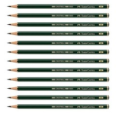 Castell 9000 Graphite Pencils 8B 12 PCS PreSharpened Sketching Drawing
