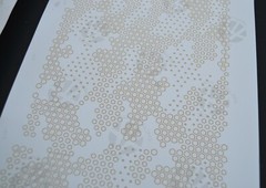 2pk ADHESIVE Camouflage Airbrush Spray Paint Duracoat Gun Mask Stencils HexTac