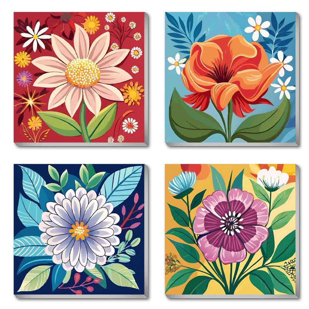 Canrichshop 4 Pack 8 inches x 8 inches, BKH1721+BKH1722+BKH1723+BKH1724