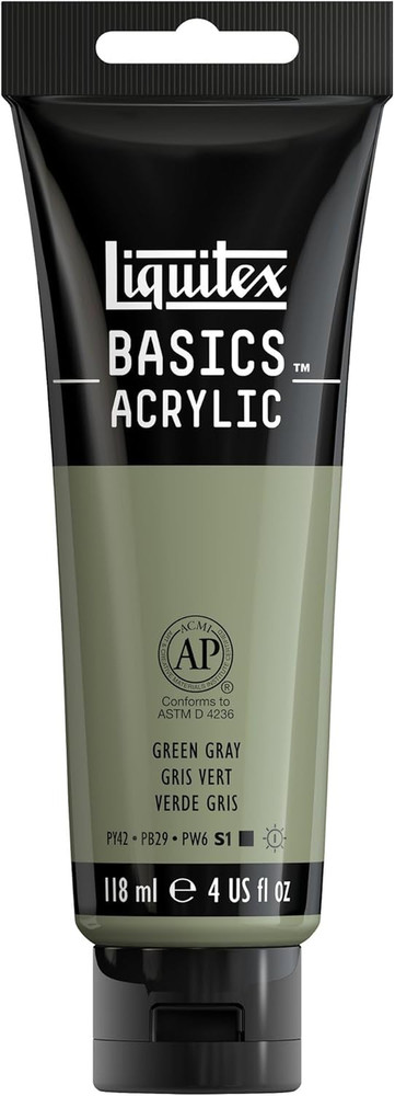BASICS Acrylic Paint, 118Ml (4-Oz) Tube, Titanium White