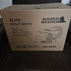 Master Airbrush Portable Paint Spray Booth Kit, Dual Exhaust Fans B3000 open box