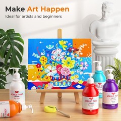 15 Colors Large Bulk Acrylic Paint Set 10 oz/300 ml for Artists