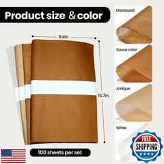 100Pcs Rice Paper Sheets, Cicada Wing Paper, Ancient Bamboo Pulp Handmade Ric