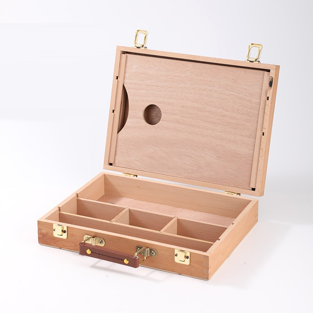 Wooden Table Easel Box W/ Storage Drawer Portable Artist Easel Painting Supplies