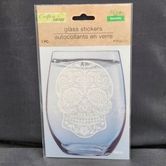 Crafter’s Square Day of the Dead Sugar Skull Glass Jar Stickers Magic-on 1 Pc.