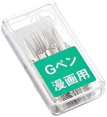 Zebra Comic G Model Chrome Pen Nib, 10 Nibs (1 Pack) (PG-6B-C-K) G Pen