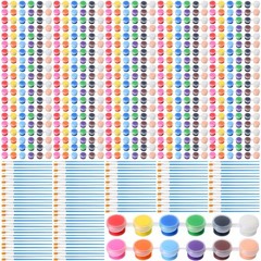 150 Sets Mini Acrylic Paint Set 1400 Pcs 12 Colors Acrylic Painting Strips 10…