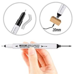 20mm Double-Tip Deep Hole Long Head Nib Waterproof Permanent Fabric Marker Pen
