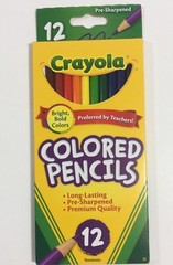 3 Pack Crayola Erasable Colored Pencils 12 Pc pre-sharpened #68-4412 New