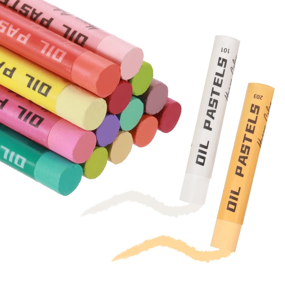 Soft Oil Pastels, Oil Pastel Crayons Blendable(24 Colors, Pack of 24)