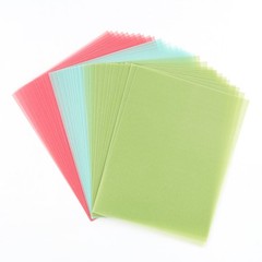 90 Sheets Colored Vellum Paper 3 Colors Transparent 4.25×5.5 Inch Craft