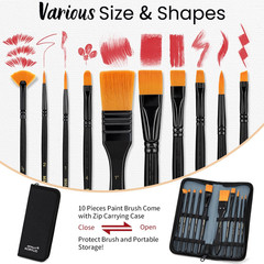 66-Piece Acrylic Painting Kit with Desktop Easel,32 Colors Acrylic Paint Set(22M