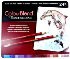 Spectrum Noir ColourBlend 24pc Colored Pencil Set Artist Blending Drawing Art