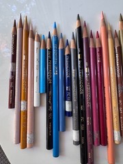 Vintage Lot of 56 Sanford Berol Prismacolor Colored Pencils Used Art Supplies