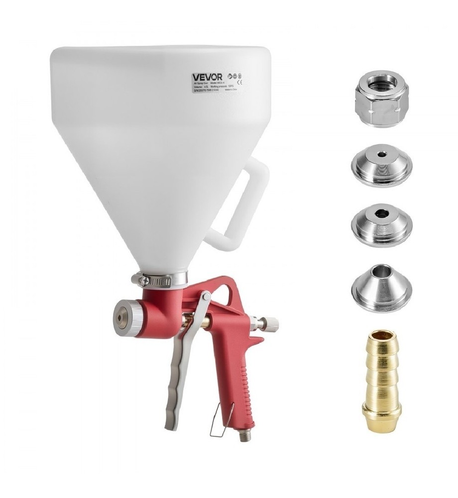 Air Texture Spray Gun, 1.45 Gallon Air Hopper Spray Gun, Professional Drywal…