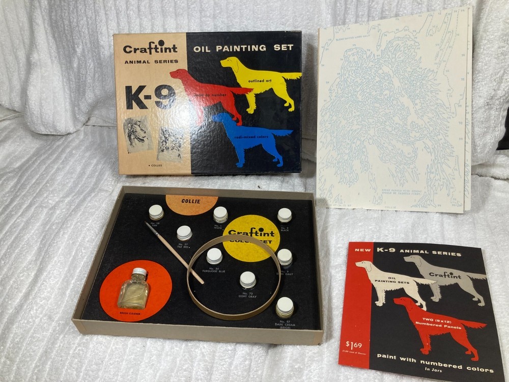 Craftint Animal Series K-9 Oil Painting Set Cleveland, OH New Unused