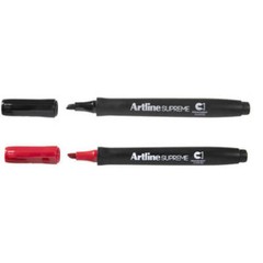 Artline Supreme 2.5mm Chisel Tip Marker Ergonomic Shape Smooth Grip 12 Pieces