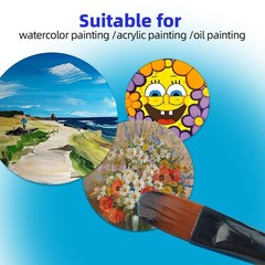 18PCS Paint Brushes Set Art Supplies for Acrylic Oil Watercolor Detail Painting
