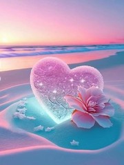 Beach Diamond Painting Kits for Adults-Diamond Art Kits for Love Heart, G3828