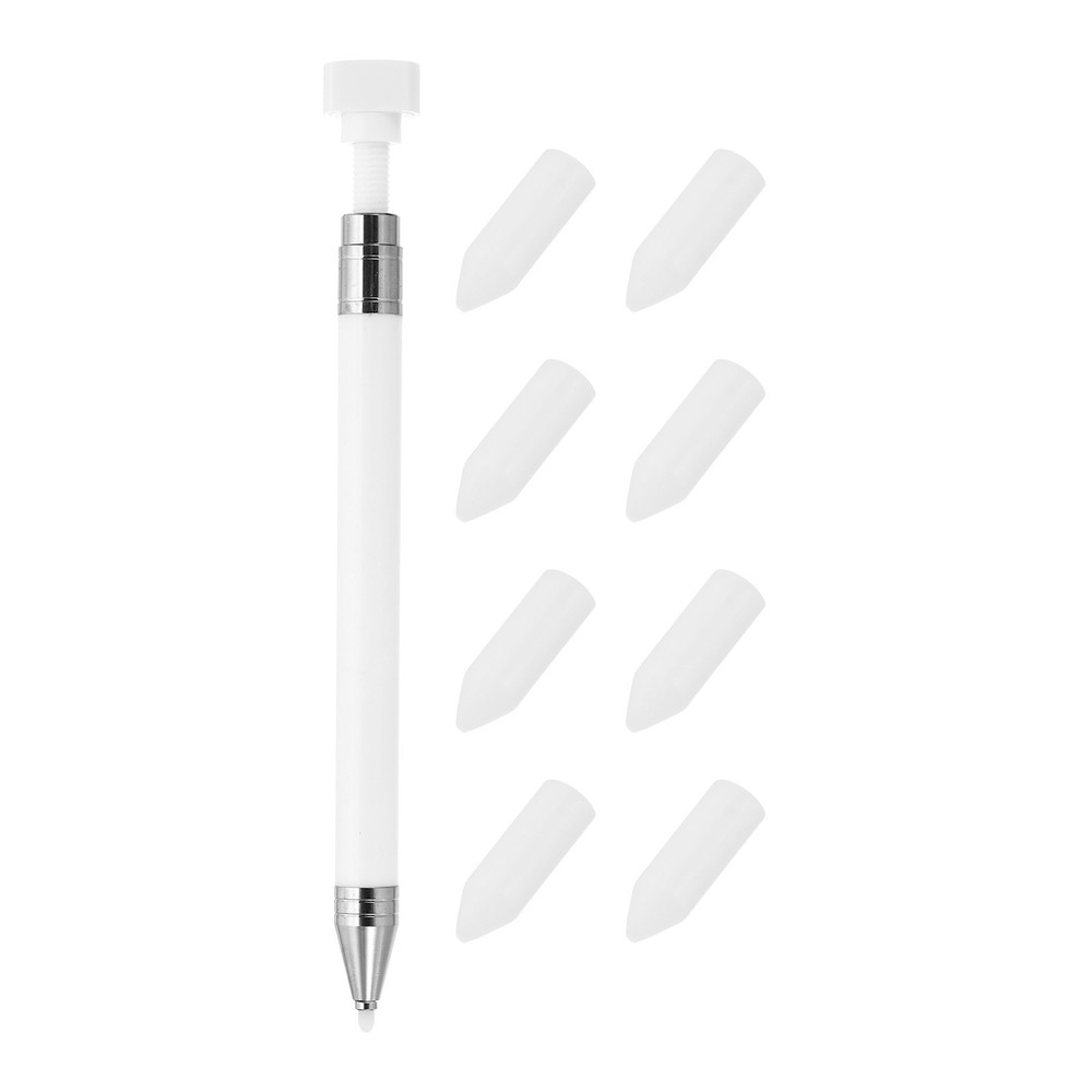 Fine Point Diamond Art Pen Diamond Art Accessories with 8Pcs Wax White