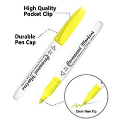 30 Colors Permanent Markers, Fine Point, Assorted Colors, Works on