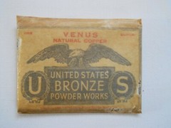 Venus NATURAL COPPER United States BRONZE POWDER WORKS 1 oz Vintage NOS