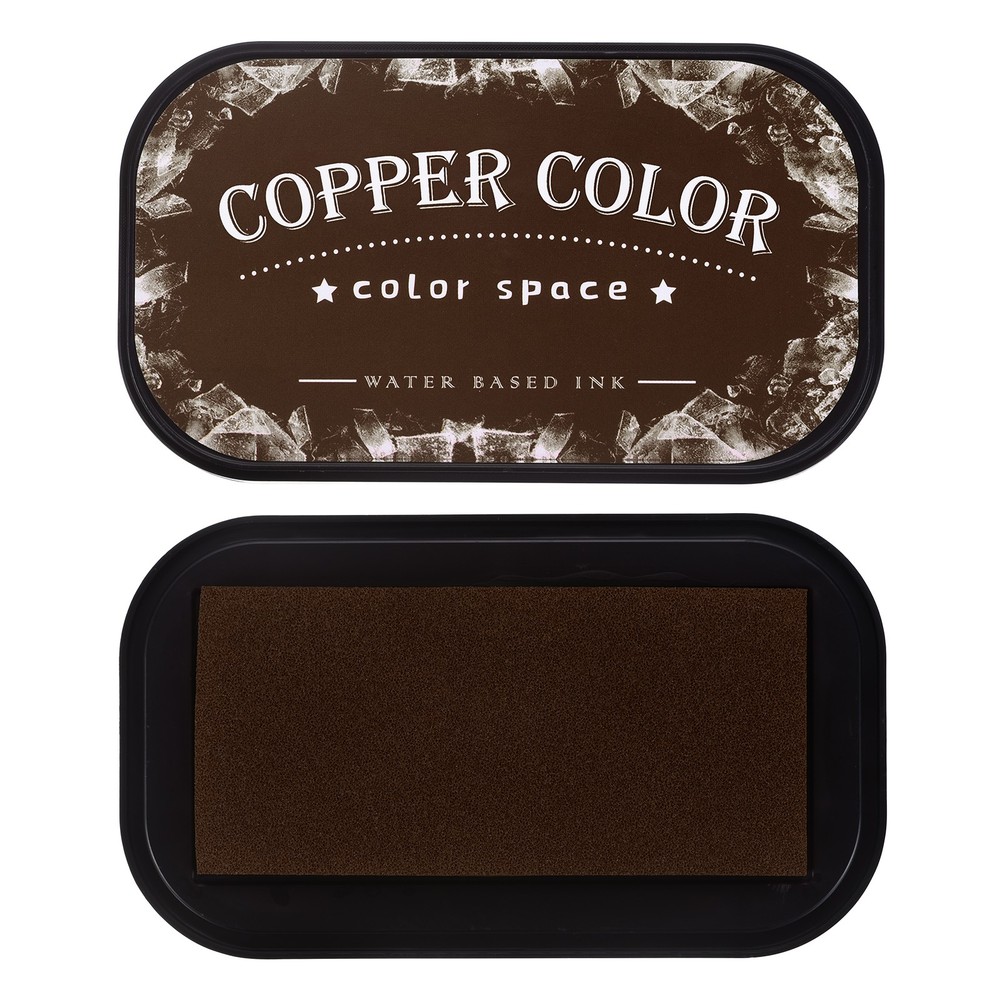 Copper Large Ink Pads for Stamps, Fingerprint, Scrapbooking, 3.8 x 2.1 Inch