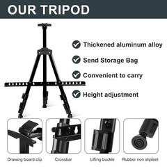 AROIC Art Painting Artist Easel Stand, Display black
