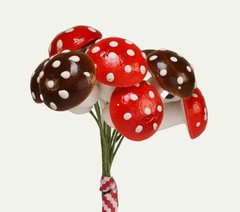 Meyer Imports Red & Brown Mix – 3/4″ Spun Cotton – Set of 10-218-0117 Wonderf…