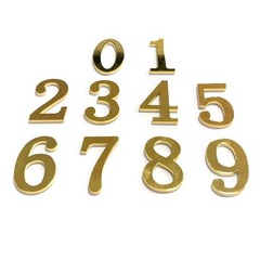 1Pcs 3Inch Metal Mailbox Numbers Solid Zinc Alloy House Numbers for Outside,S…