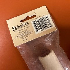 Speedball 4″ Rubber Roller + NIP 4186 Brayer Extra 4″ Pop in Hard Rubber Rolle