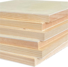 Wood Art Panels 12X12 Unfinished Wooden Canvas Panels 6-Pack Wood Frame for Oil