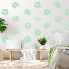 9 Pcs Large Flower Stencils for Painting Reusable Floral Crafts Stencils Set …