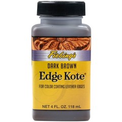 Fiebing’s Edge Kote, 4 Oz. – Color Coats Leather Edges – Dark Brown
