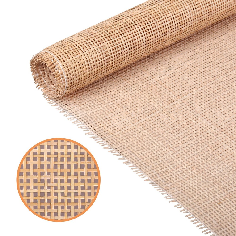 Cane Webbing 24 Width Natural Square Mesh 5 Feet Rattan Roll F-150-60 5Feet Open