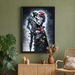 Diamond Art Kits for Adults, Eternal 12x16inch, 30x40cm, Skull Corpse Bride