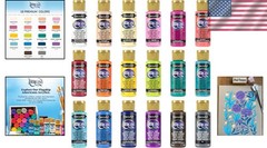 Versatile Americana Acrylics Paint, 18 Rich Colors, Perfect for All Surfaces