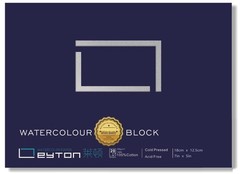 Non-Warping 100% Cotton Watercolor Paper Block – 20 7 x 5”, Cold Press White