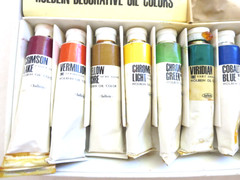 Holbein decorative oil colors set of 12 in box Japan