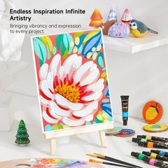 Shuttle Art Acrylic Paint Set, 30 x12ml Tubes Artist 33 Piece 30 Colors