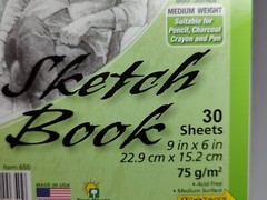 Artist Sketch Book Drawing Journal 30 Sheets Spiral 9″X 6″ Medium Weight