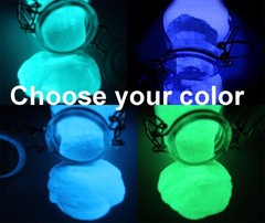 GLOW IN THE DARK AQUA, GREEN, BLUE, or LILAC PIGMENT POWDER 1-2lb, Holiday Slime