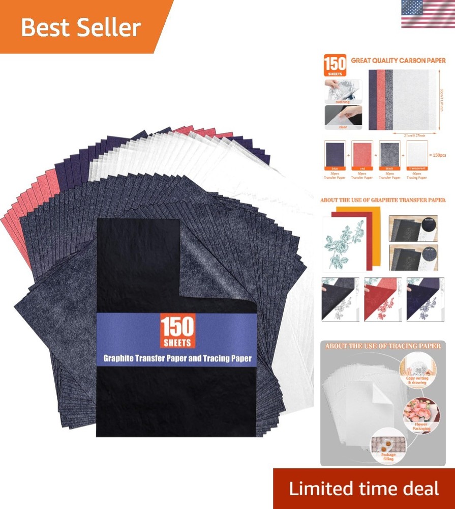 Carbon & Tracing Paper Set for Crafts and Art Projects