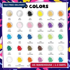 30 Colors Dual Tip Acrylic Paint Markers,Fine Tip and Brush Tip Permanent Acryli