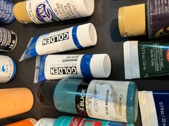 Acrylic Paint LOT ( 24 ) All Viable/ Ready to Use / Large variety of Colors