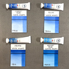 White Nights Watercolor Paints, Professional Grade, 63 Colors, 10 ml Tubes