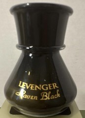 Levenger Bottled Fountain Pen Ink Set Raven Black Cocoa Amethyst Green Blue Red