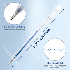 120PC Glitter Gel Pens + 120PC Refills Unique Colors for Coloring Books Drawing