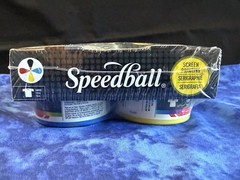 Speedball Fabric Screen Printing Ink Set – 4 Colors (4oz) Black Red Blue Yellow